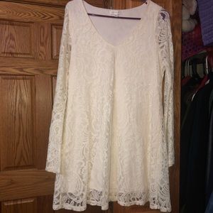 Laced white dress